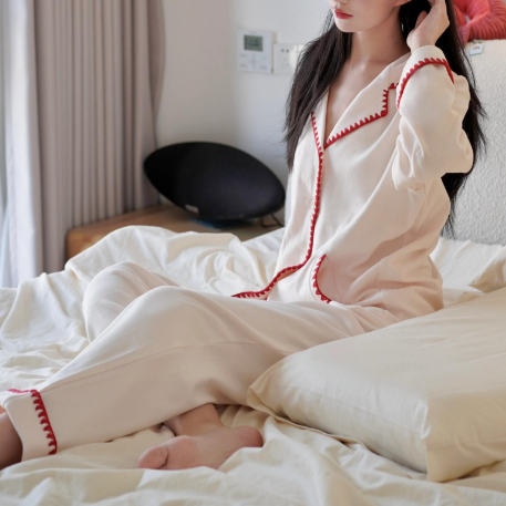 BPと同じ j*nnie パジャマ レディース ルームウェア コットン 部屋着 上下セット 秋 冬 春 前開き シンプル 長袖 可愛い