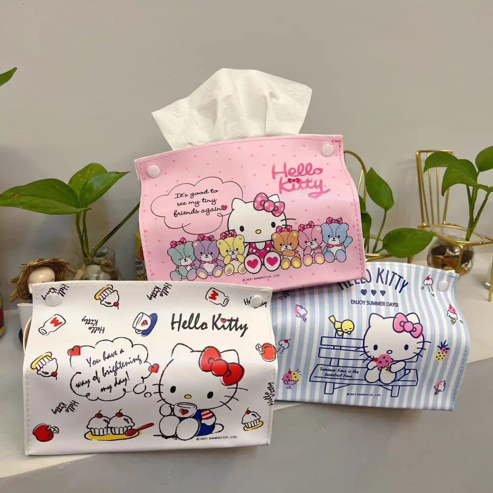 ハローキティ カートゥーン かわいい ガールズ ティッシュボックス