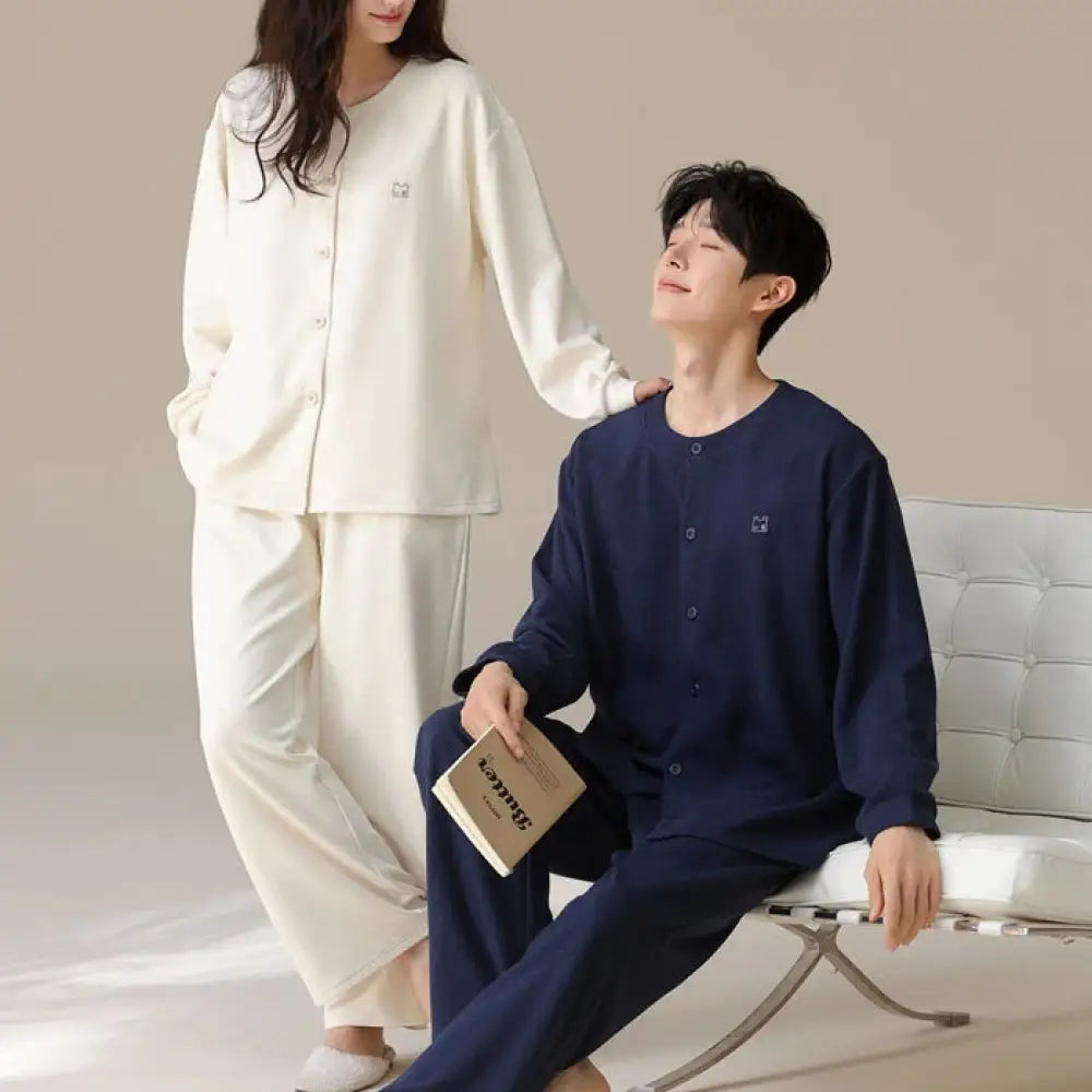 カップル パジャマ 長袖 上下 セット かわいい 可愛い おしゃれ