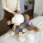ペット ニット セーター テディ ビション フォックステリア ヨークシャー 小型犬 猫用 ドッグウェア 秋冬 ID2819
