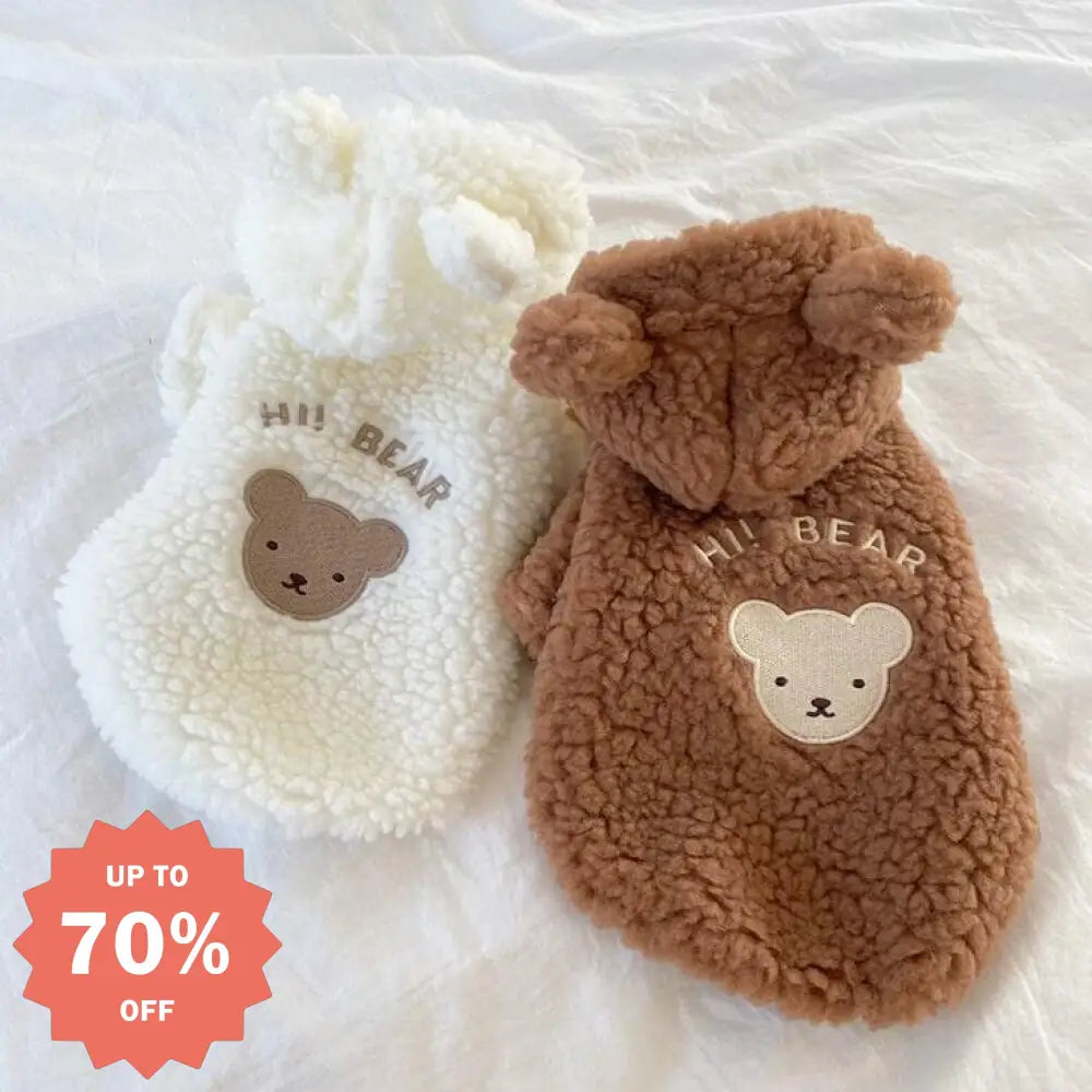 秋冬新作 犬 服 超可愛い! 小型犬 ペットウェア お散歩 もこもこ