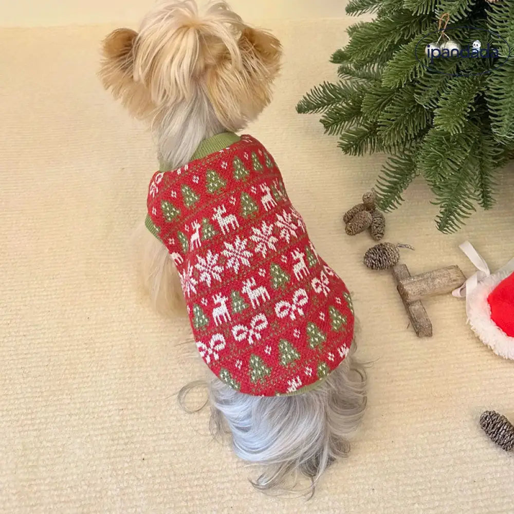 犬服 秋冬 ドッグウェア ニット セーター 可愛い 防寒 暖かい ペット用品 猫服 ユニセックス 小型犬 中型犬 インスタ映え 散歩 旅行 写真撮影 クリスマス ID2795
