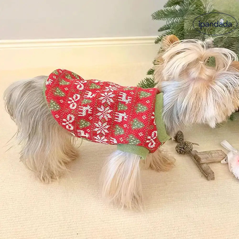 犬服 秋冬 ドッグウェア ニット セーター 可愛い 防寒 暖かい ペット用品 猫服 ユニセックス 小型犬 中型犬 インスタ映え 散歩 旅行 写真撮影 クリスマス ID2795