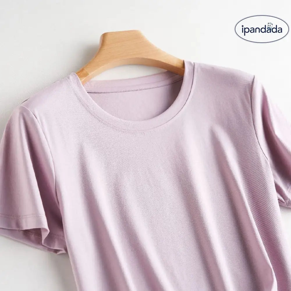ID591 10色 両面 コットン100% Tシャツ レディース 半袖 ホワイト 夏 ゆったり Vネック 無地 レディース > トップス