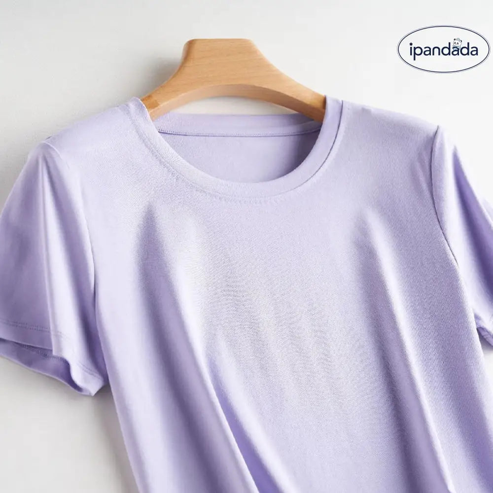 ID591 10色 両面 コットン100% Tシャツ レディース 半袖 ホワイト 夏 ゆったり Vネック 無地 レディース > トップス