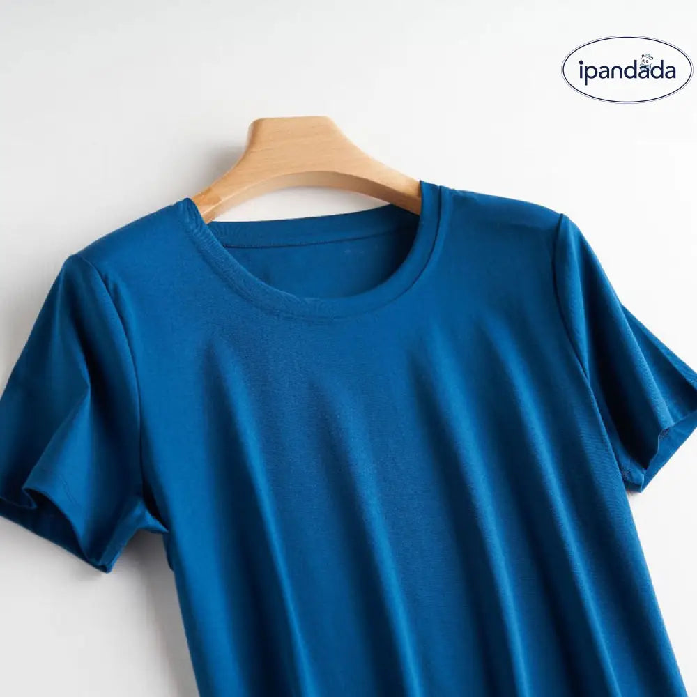 ID591 10色 両面 コットン100% Tシャツ レディース 半袖 ホワイト 夏 ゆったり Vネック 無地 レディース > トップス
