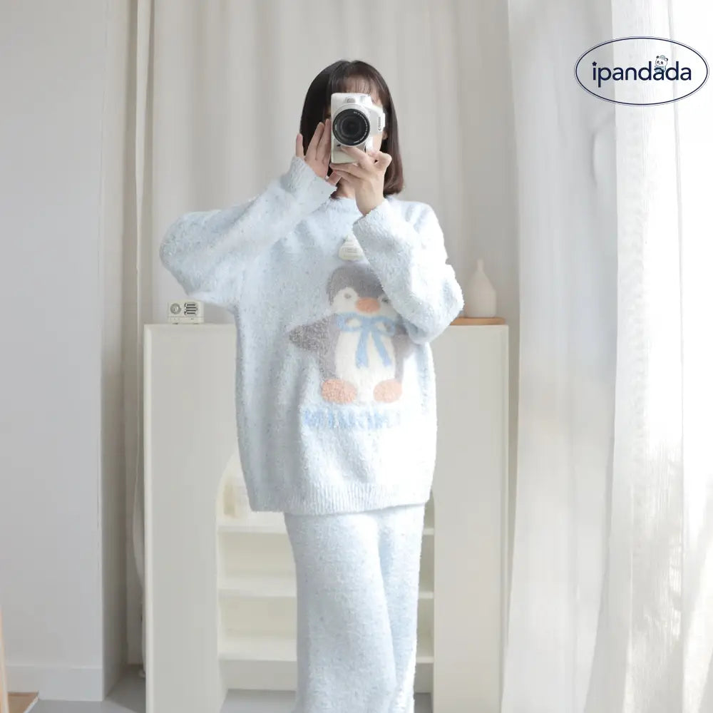 2点セット パジャマ レディース 毛绒 ルームウェア 可愛い 冬用 プレゼント クリスマスプレゼント クリスマスギフト 人気 サプライズ ギフト ID3608