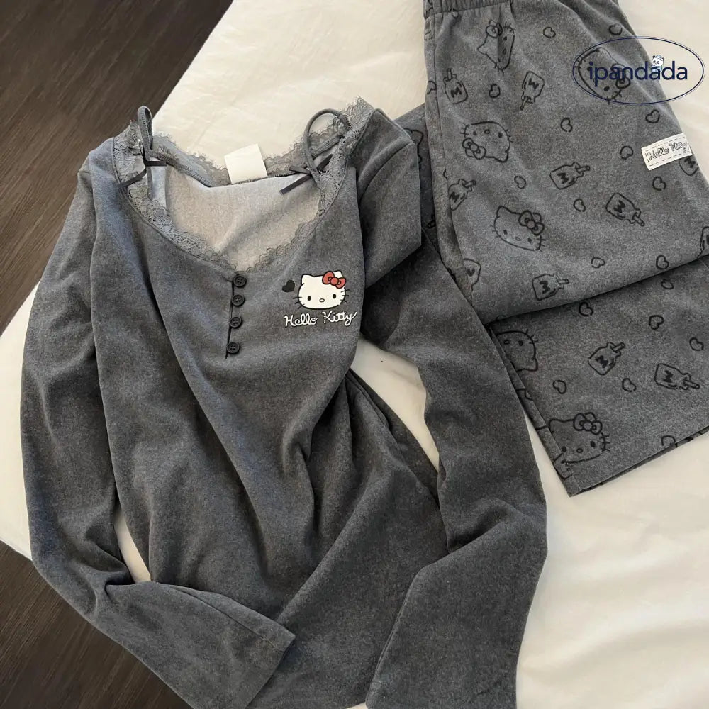 2点セット パジャマ レディース レース付き ルームウェア 可愛い 冬用 プレゼント クリスマスプレゼント クリスマスギフト 人気 サプライズ ギフト ID3607