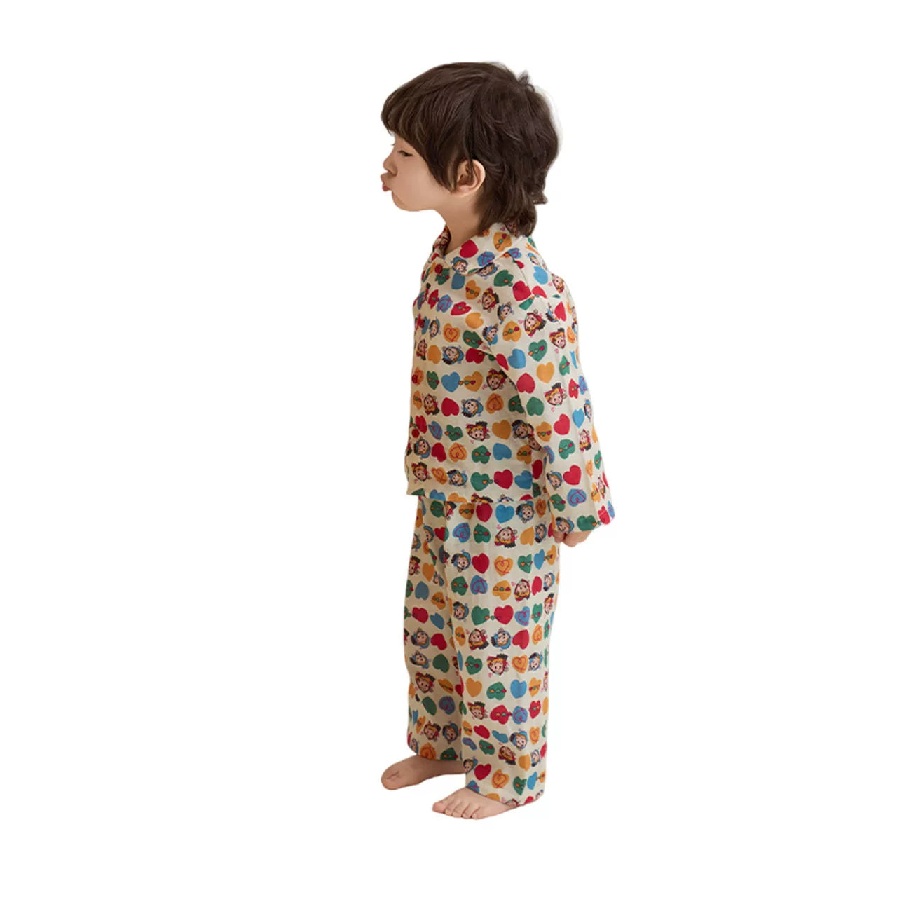 キッズ パジャマ 子供 ベビー 春夏 薄手 ガーゼ ソフト 肌触り 冷房対策 クール 空调服 インスタ映え Ins風 おしゃれ かわいい キャラクター 動物柄 カジュアル ルームウェア 部屋着 セットアップ 男の子 女の子 ギフト ID4239