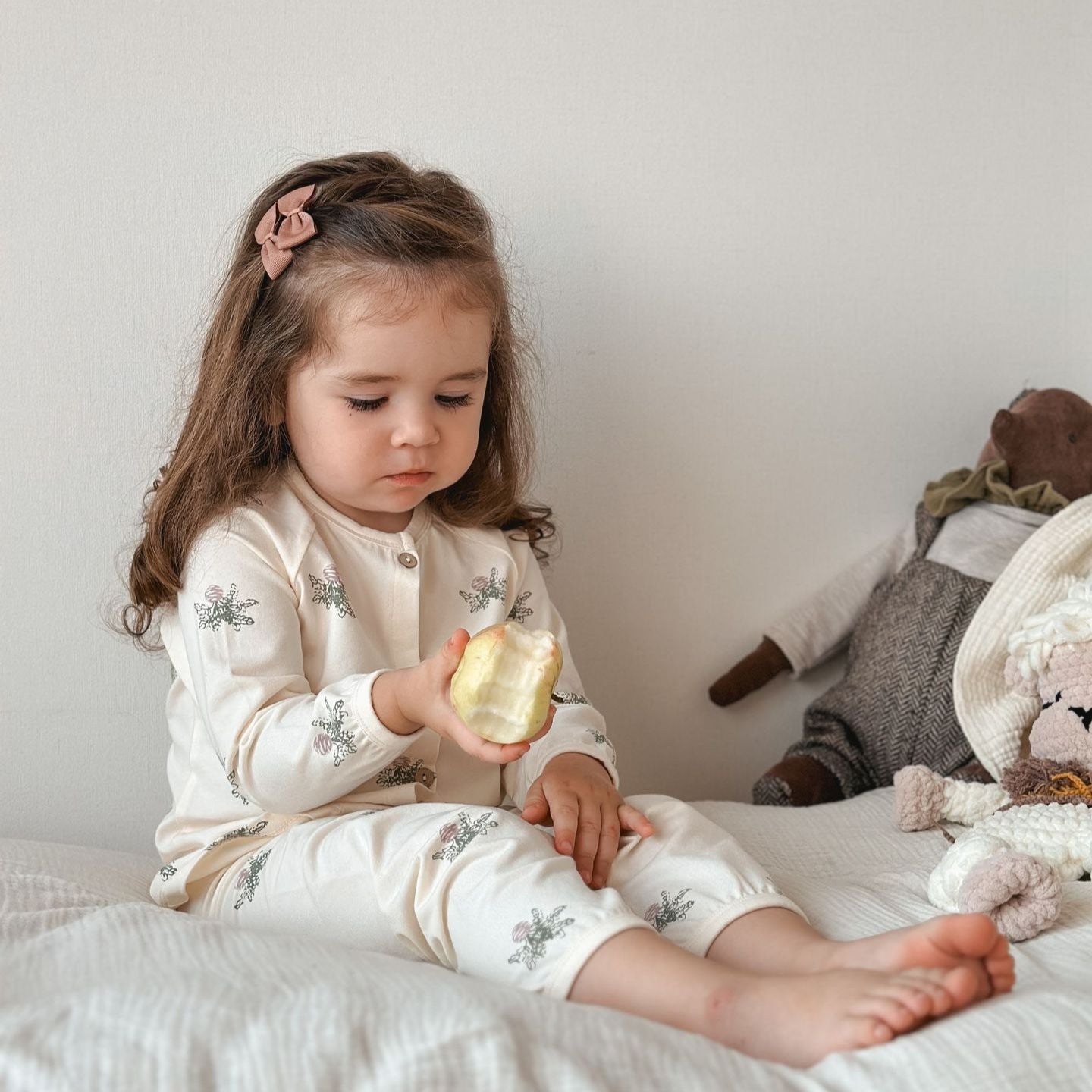 3色展開 花柄 女の子 パジャマ 前開きカーディガン あかちゃん 子ども 寝巻き 前開き 着替え簡単 綿混 柔らか肌着 新生児 幼児 おうち時間 お昼寝カーデ 出産祝い 内祝い ギフト ID4228