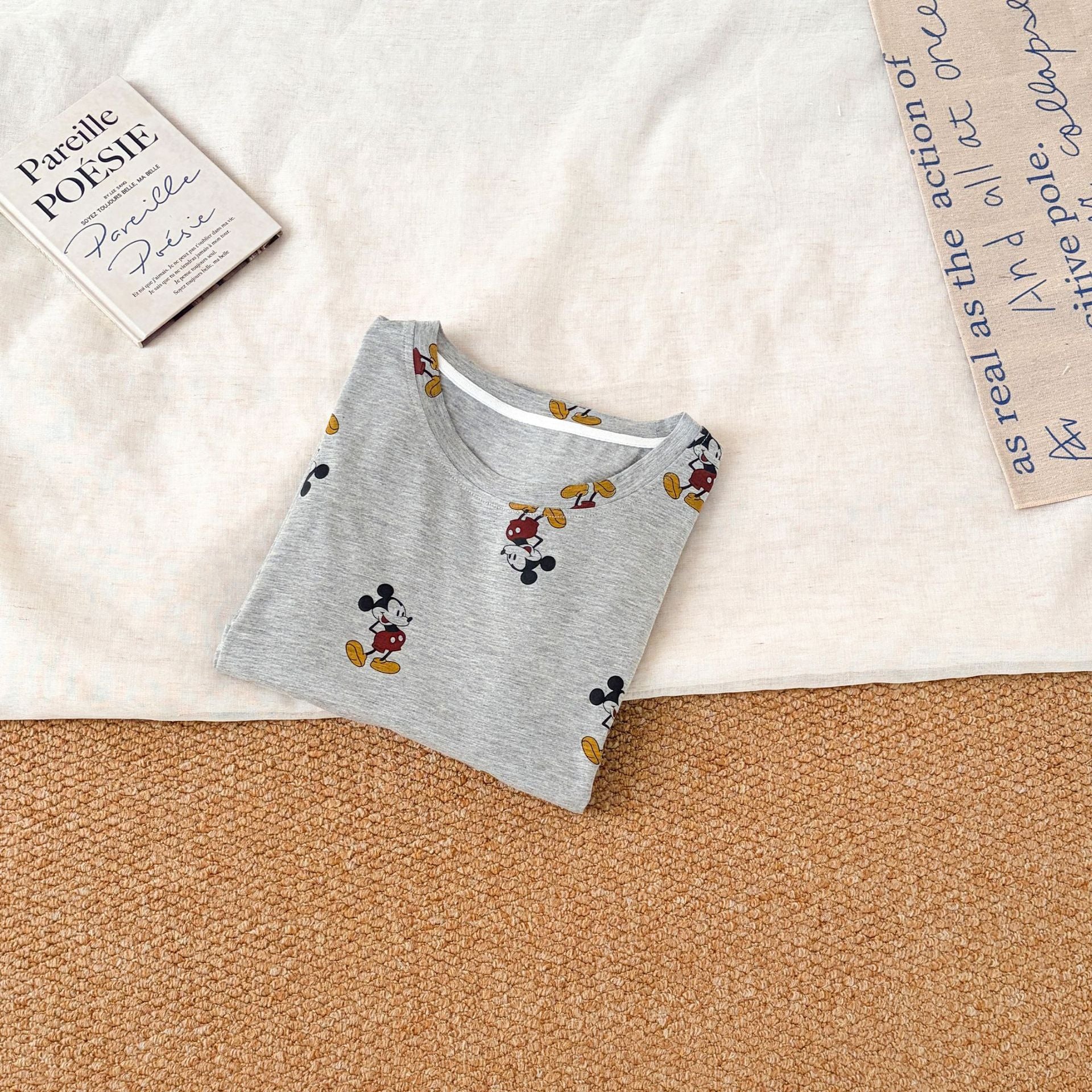 夏 新作 レディース パジャマ モダール素材 薄手 半袖 ルーズ フレア 快適 ゆったり ワンピース かわいい 小犬柄 ルームウェア 柔らかい ID4721