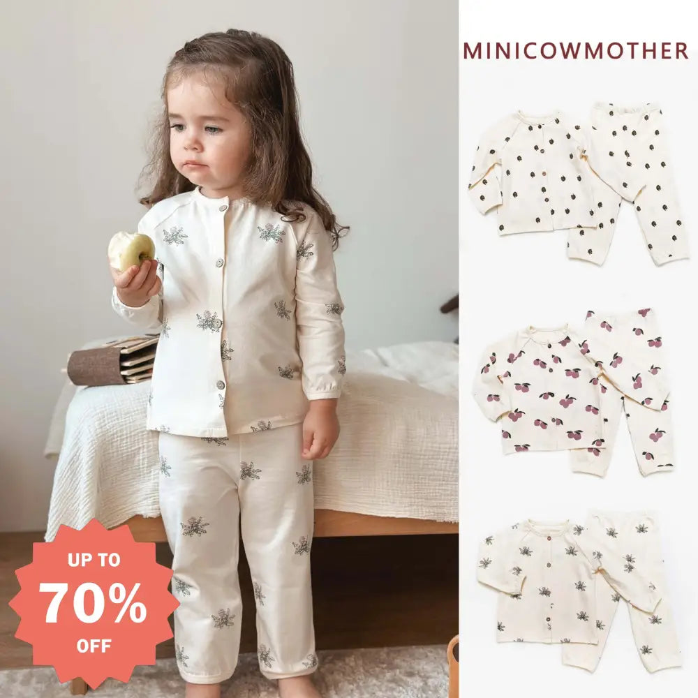 3色展開 花柄 女の子 パジャマ 前開きカーディガン あかちゃん 子ども 寝巻き 前開き 着替え簡単 綿混 柔らか肌着 新生児 幼児 おうち時間 お昼寝カーデ 出産祝い 内祝い ギフト ID4228 ベビー＆キッズ＞ベビー