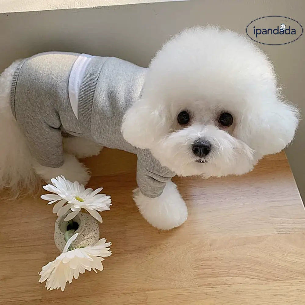 3色展開 犬服 ドッグウエア つなぎ カバーオール 裏起毛 暖かい シンプル 犬の服 ペット服 抜け毛防止 可愛い オシャレ ユニセックス インスタ映え お散歩 小型犬 中型犬 ペット用品＞ウェア