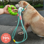 3WAYS ペット用 お出かけ 首輪 リード 犬用首輪 お散歩 ペット首輪 サイズ調整可能 安全対策 中型犬 大型犬 事故防止 散歩 グリーン / 7.5~47.5KG ペット用品＞ハーネス・リード
