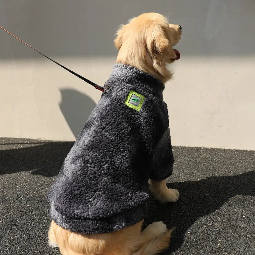 【3XL-7XL】大型犬服 秋冬服 防寒服 中型犬 大型犬 パーカー 秋冬ウェア ドッグウェア ペット服 おしゃれ 防寒対策 暖かい ふわふわ ブラック / 3XL（対応体重12.5-18.5KG） ペット用品＞ウェア