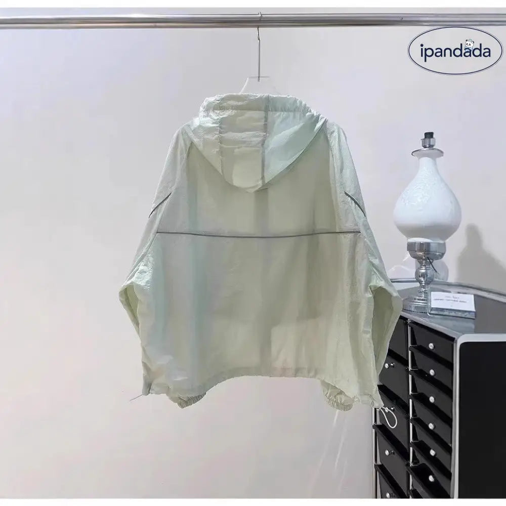 ID1349  5色展開 レディース UVカットジャケット 夏 超薄手 通気性抜群 ゆったりシルエット マルチシーン対応 エアコン対策 ウィンドブレーカー風 洗濯OK ポケット付き 新作 通販人気