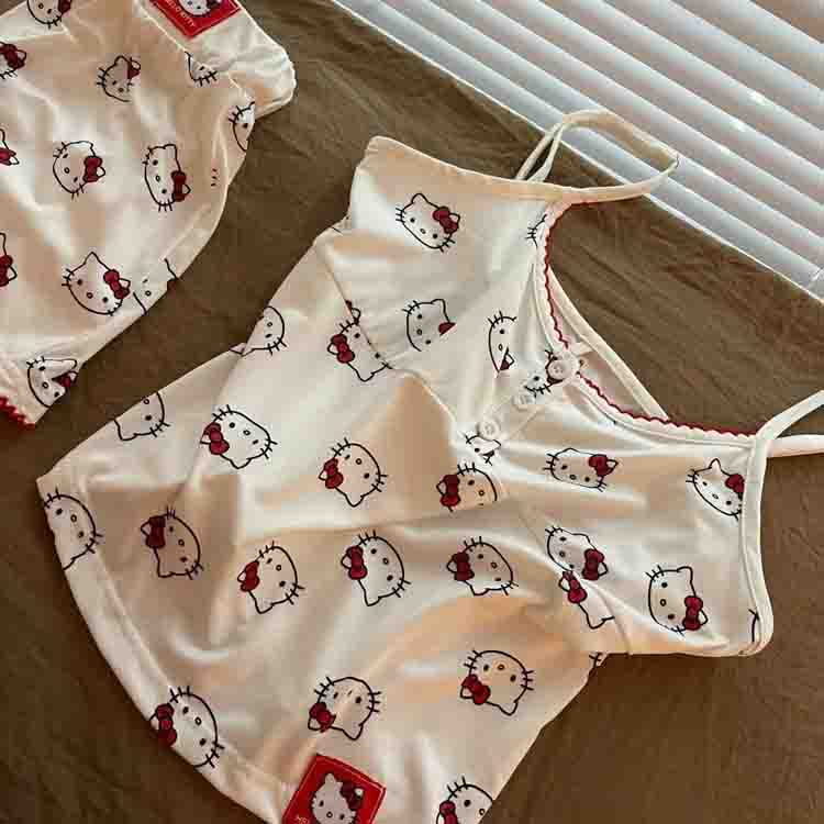 ID621 インスタ風  プリント 可愛い セクシー キャミソール  ショートパンツ セット かわいい ルームウェア シンプル 外出可