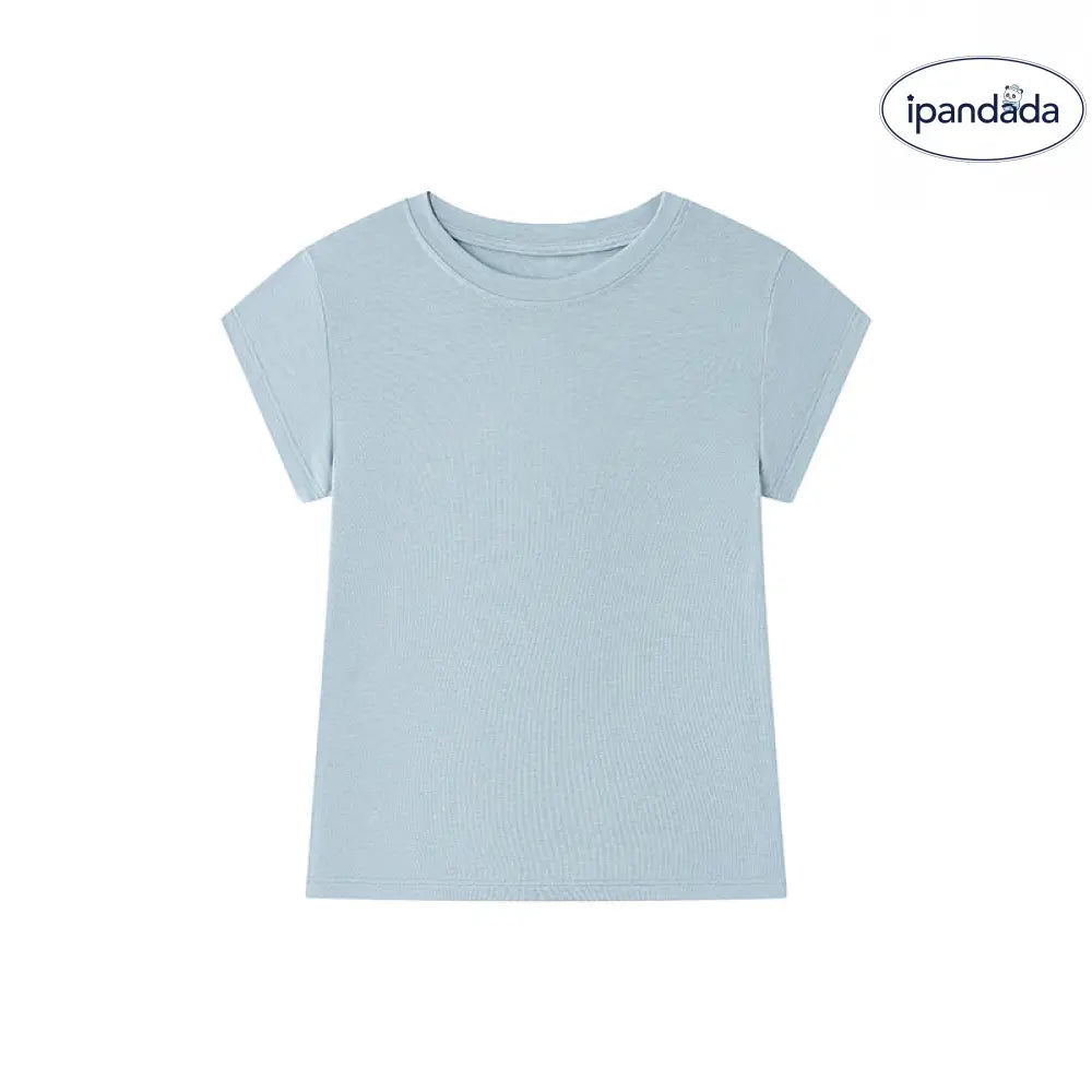 ID1158 6色展開 夏用 テンセルウール 半袖Tシャツ 丸首 シェイプアップ デザイン シームレススリーブ 無地 超快適 吸汗速乾 通気性抜群 軽量 涼感 カジュアル 上品 洗濯OK 薄手 肌触り最高 体型カバー シンプル 清潔感
