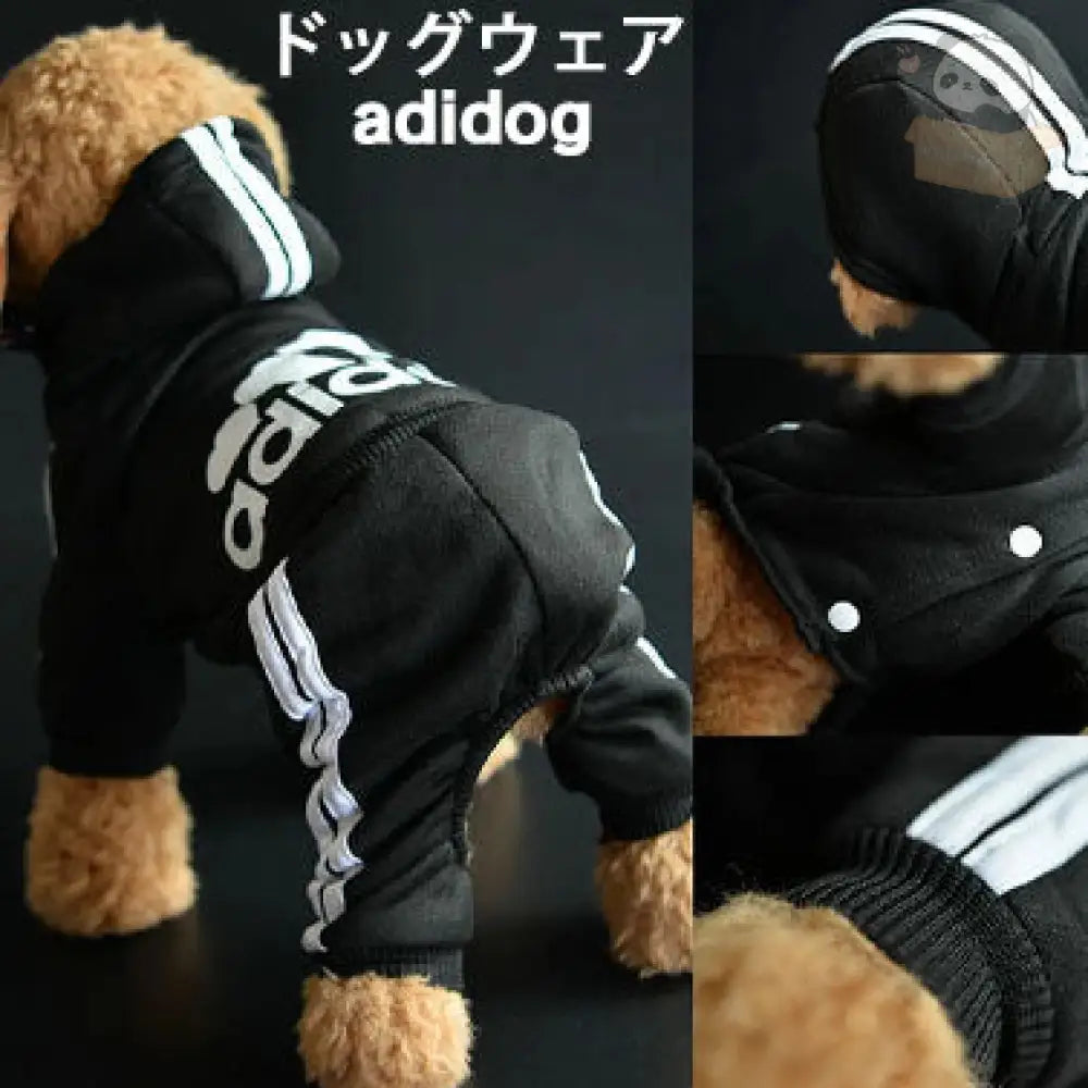 7色展開ドッグウェア 犬服 暖かい 冬服 アディドッグ adidog ペット服 小型犬 パーカー お散歩 オーバーオール 裏起毛 ペット用品＞ウェア