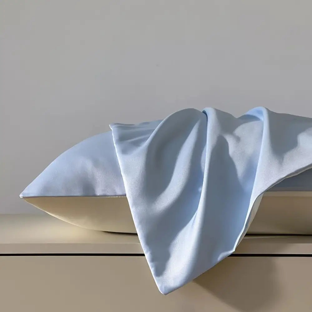 ID1461 9色展開 夏用 ひんやり シルク風 枕カバー シングル 洗える クール素材 快適 通気性 ホームウェア デザイン タイプ⑨ / 48X74cm 寝具>枕カバー