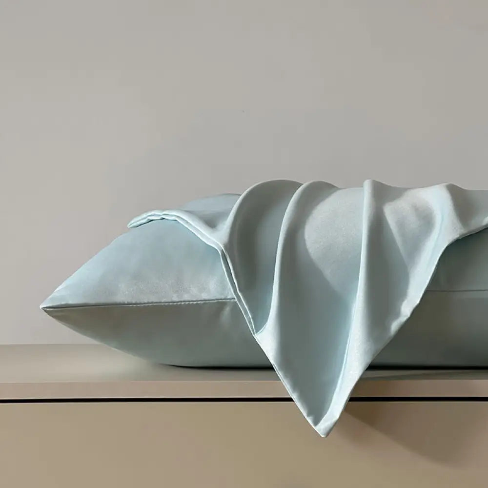 ID1461 9色展開 夏用 ひんやり シルク風 枕カバー シングル 洗える クール素材 快適 通気性 ホームウェア デザイン タイプ⑧ / 48X74cm 寝具>枕カバー