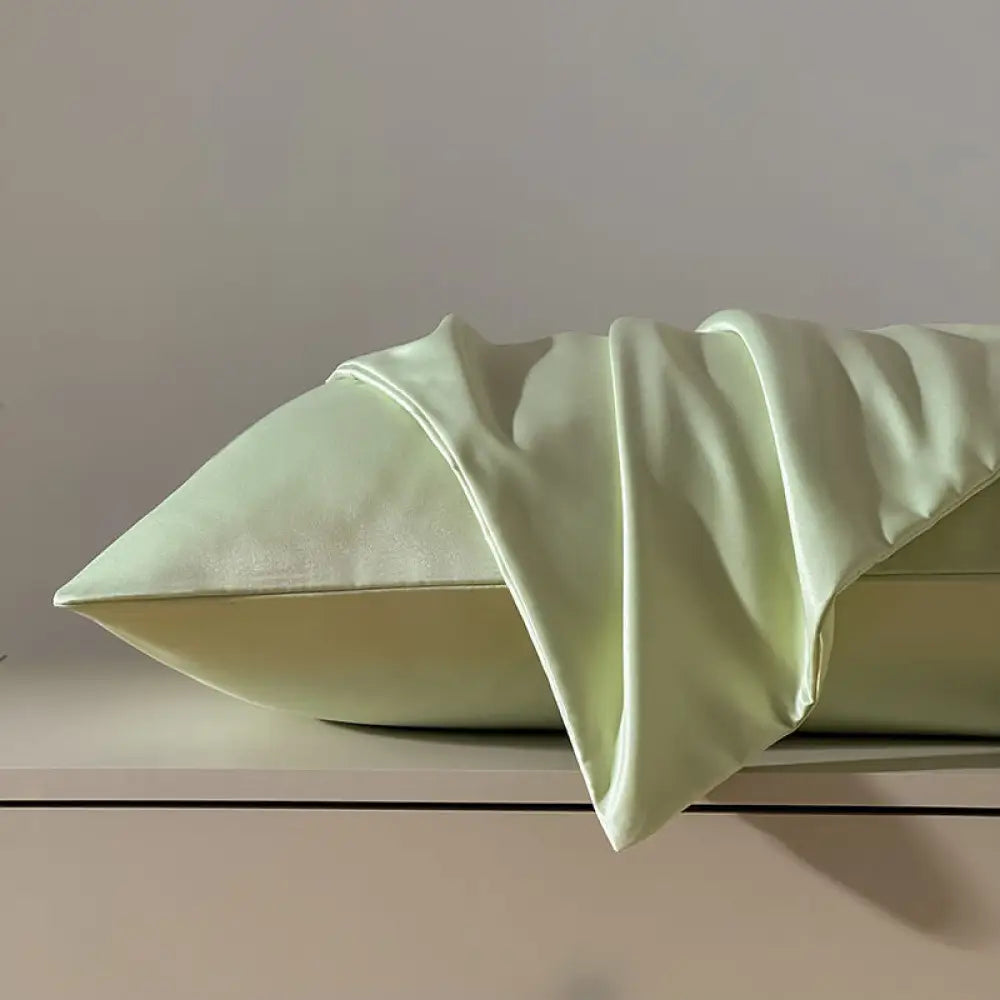 ID1461 9色展開 夏用 ひんやり シルク風 枕カバー シングル 洗える クール素材 快適 通気性 ホームウェア デザイン タイプ⑤ / 48X74cm 寝具>枕カバー