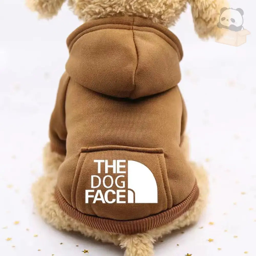 9色展開ドッグウェア 犬服 アディドッグ thedogface ペット服 小型犬 パーカー お散歩 オーバーオール ブラウン / XS（対応体重0.65-1.2KG） ペット用品＞ウェア