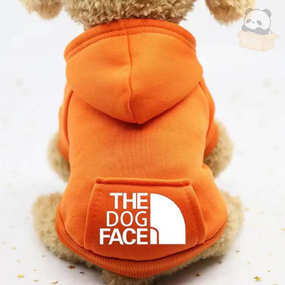 9色展開ドッグウェア 犬服 アディドッグ thedogface ペット服 小型犬 パーカー お散歩 オーバーオール オレンジ / XS（対応体重0.65-1.2KG） ペット用品＞ウェア