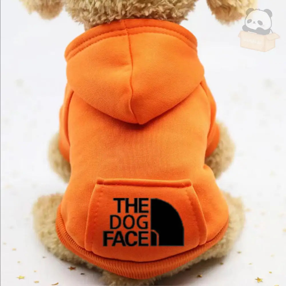 9色展開ドッグウェア 犬服 アディドッグ thedogface ペット服 小型犬 パーカー お散歩 オーバーオール オレンジ2 / XS（対応体重0.65-1.2KG） ペット用品＞ウェア