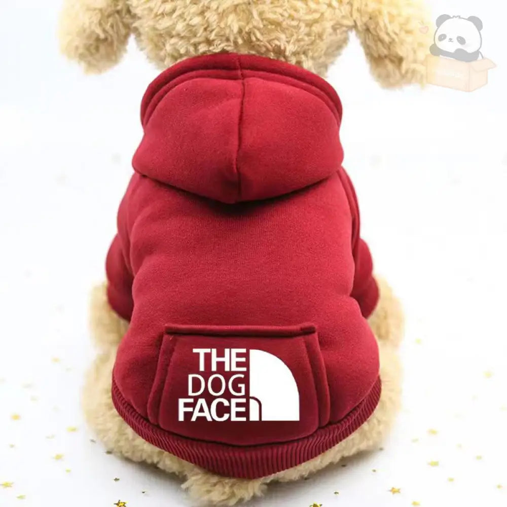 9色展開ドッグウェア 犬服 アディドッグ thedogface ペット服 小型犬 パーカー お散歩 オーバーオール レッド / XS（対応体重0.65-1.2KG） ペット用品＞ウェア