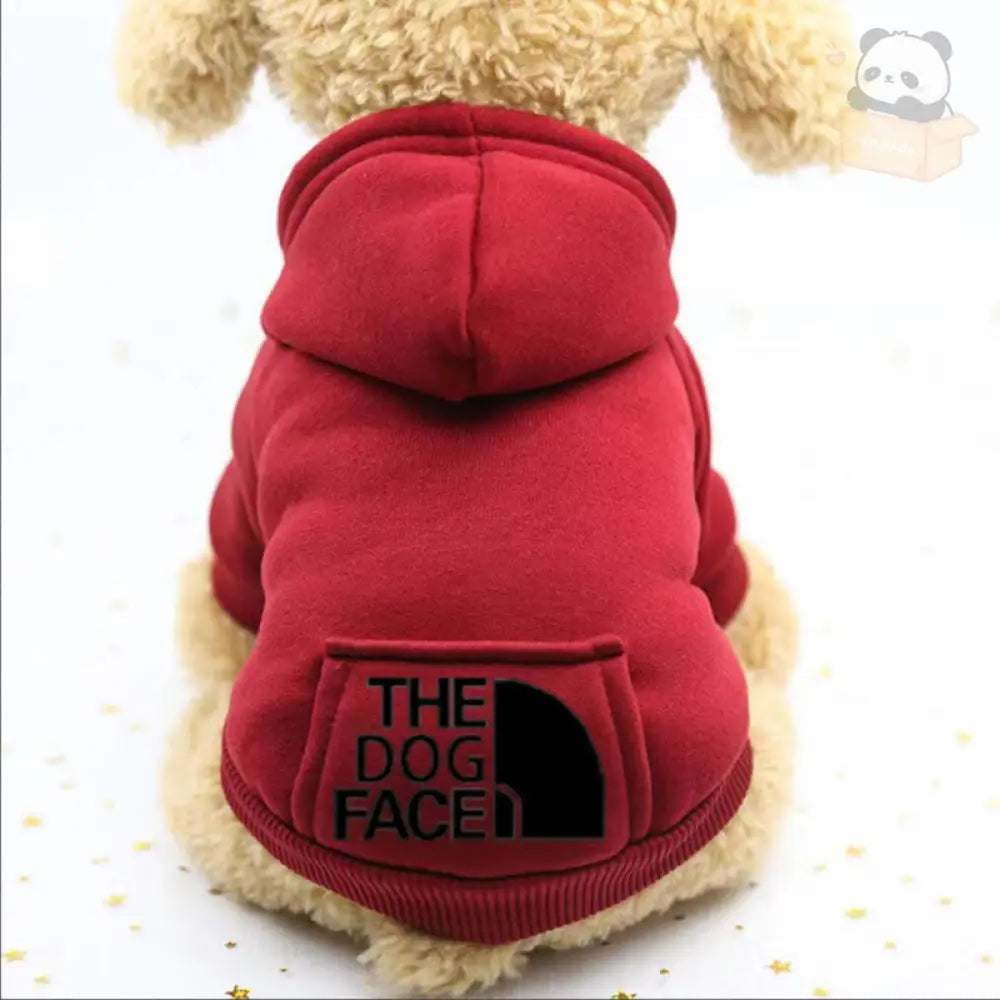 9色展開ドッグウェア 犬服 アディドッグ thedogface ペット服 小型犬 パーカー お散歩 オーバーオール レッド2 / XS（対応体重0.65-1.2KG） ペット用品＞ウェア