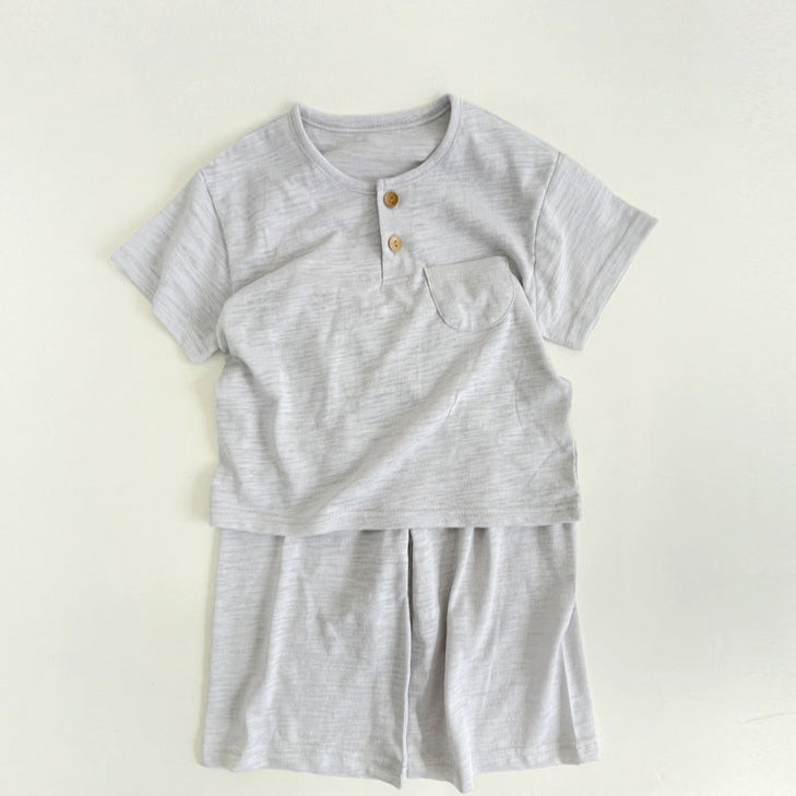 ID775 ボタン 半袖パジャマ 子供服 キッズ ルームウェア 寝巻 上下セット 女の子 男の子 韓国風 セットアップ 子供 上下セット おしゃれ 子供服