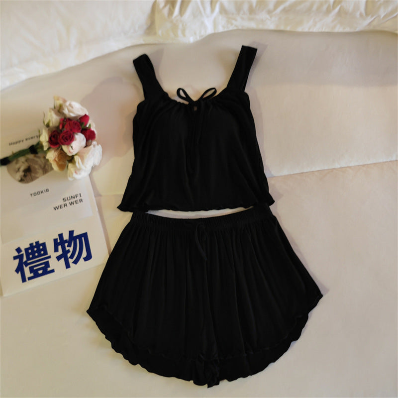 ID684 ナイトブラ 育乳ナイトブラ 多色展開 キャミソール パンツ セットアップ ルームウェア カップ付き 夏 キャミ 部屋着 ナイトブラ一体型 マタニティ パジャマ  寝間着 可愛い