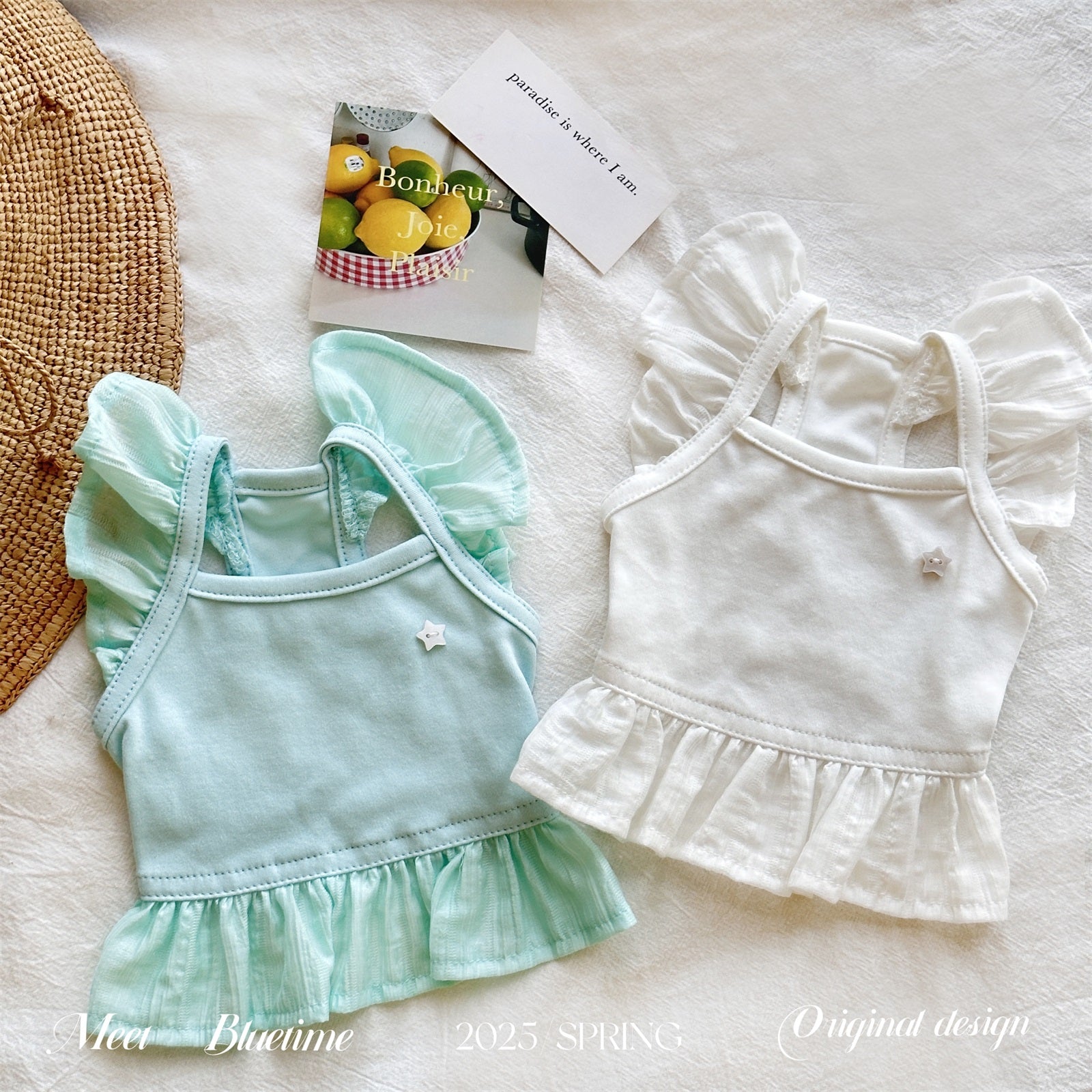 ID716 ペット服 テディ 夏服 ティーカッププードル ビションフリーゼ 子犬用 タンクトップ ペットベスト 猫用服 薄手 涼しい 小型犬用 XS～XLサイズ