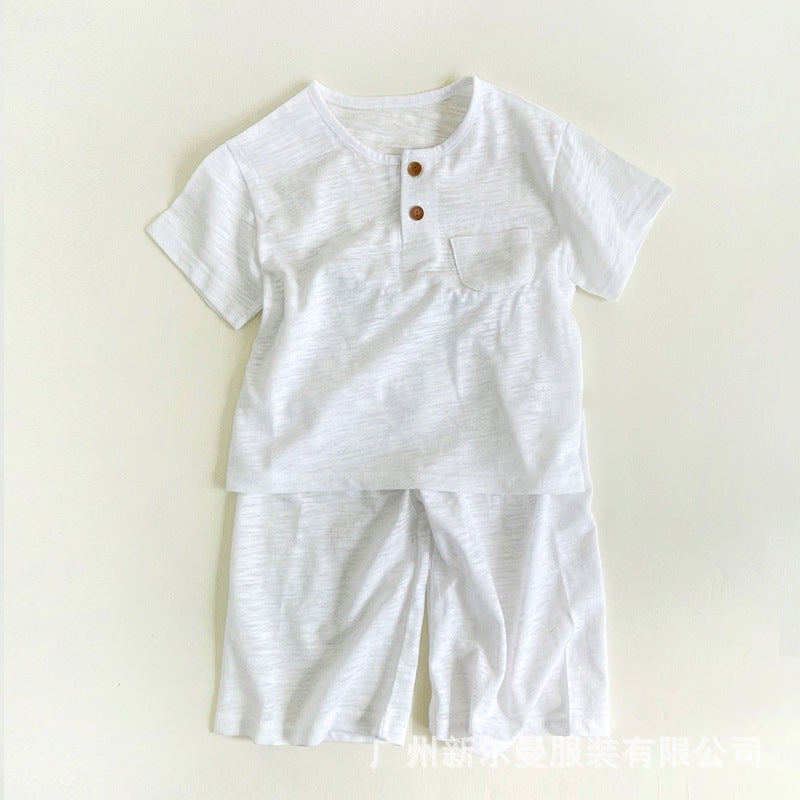 ID775 ボタン 半袖パジャマ 子供服 キッズ ルームウェア 寝巻 上下セット 女の子 男の子 韓国風 セットアップ 子供 上下セット おしゃれ 子供服