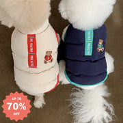 犬 秋冬用 コート テディ コットンジャケット ビションフリーゼ 猫 ボメラニアン 小型犬 ペットウェア 冬 保温 コート ID2540