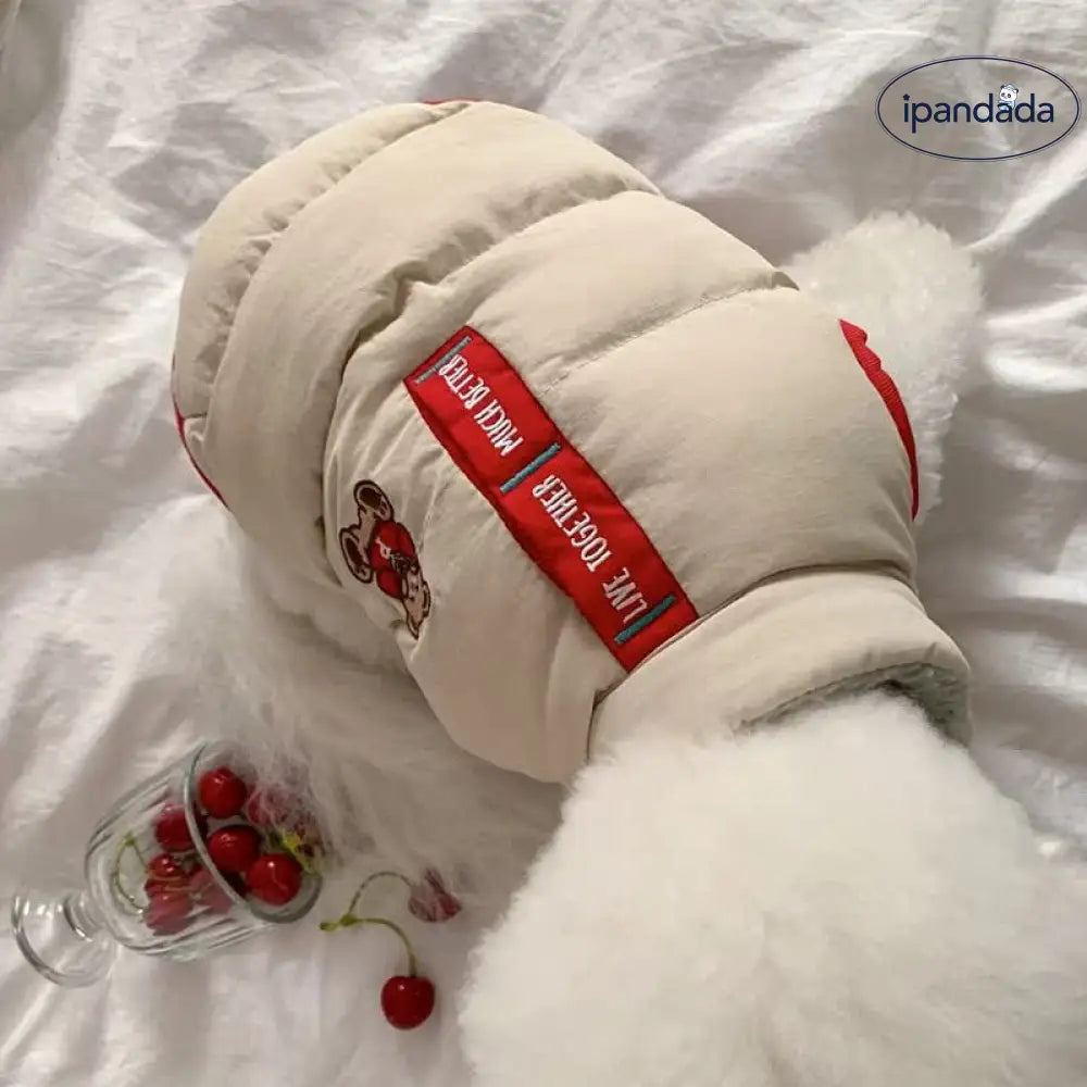 犬 秋冬用 コート テディ コットンジャケット ビションフリーゼ 猫 ボメラニアン 小型犬 ペットウェア 冬 保温 コート ID2540