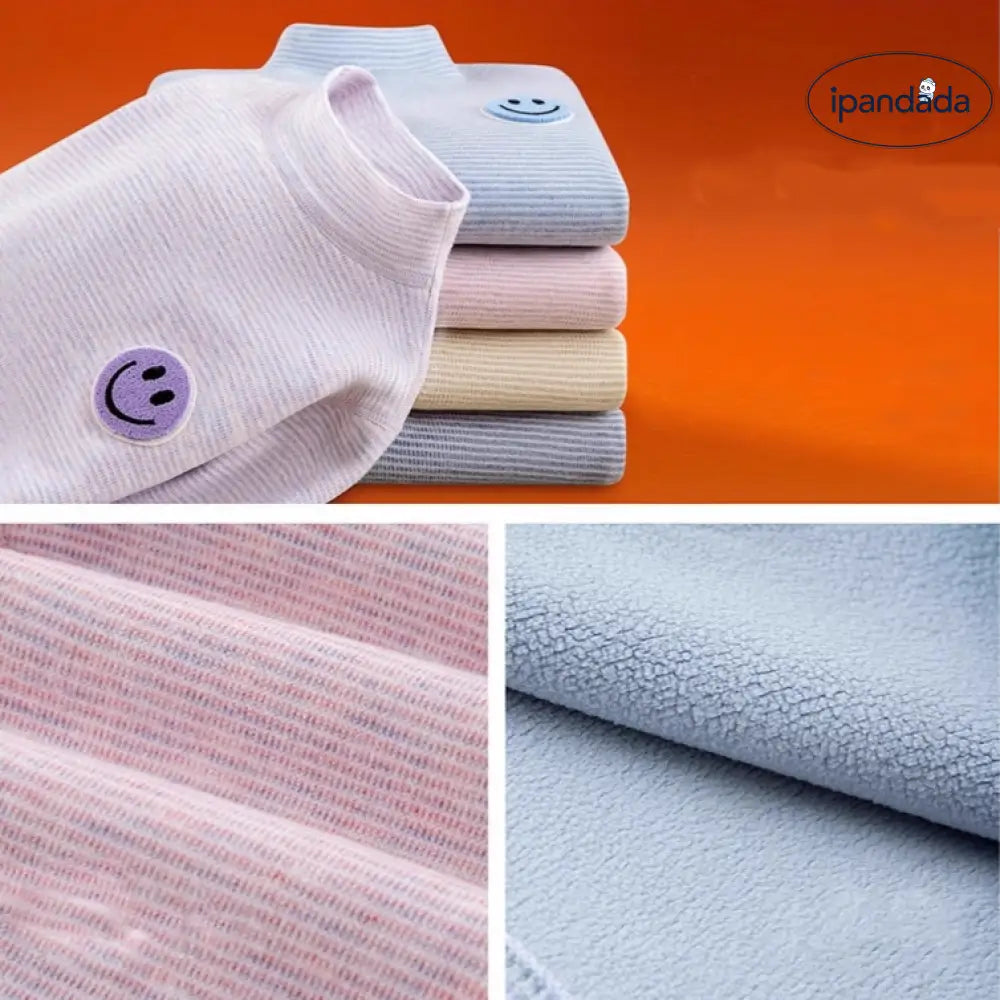 保温 ボア裏起毛 子供 セット 秋冬 厚手 ヒートテック ベビー 幼児 男の子 女の子 2点セット ID3978