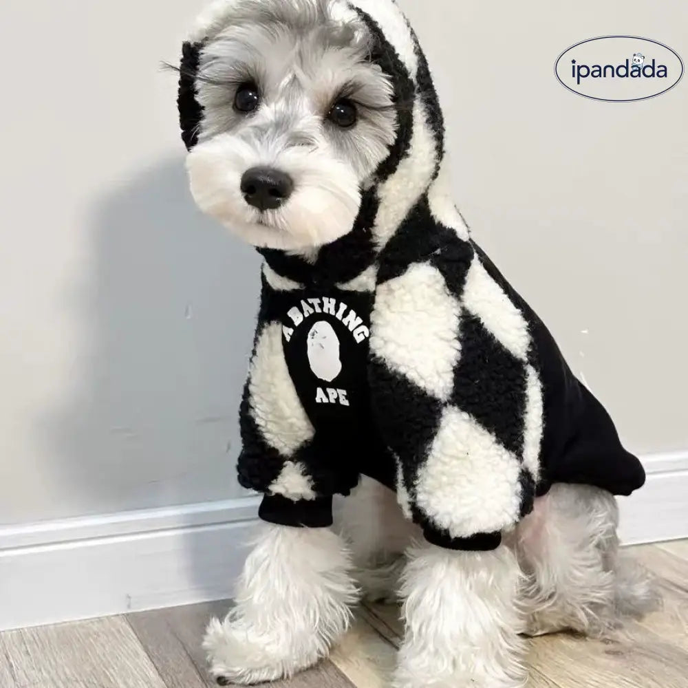 保温 加绒 厚手 ペット 犬服 秋冬用 小型犬 テディ ビション シュナウザー 毛が抜けない ID3023