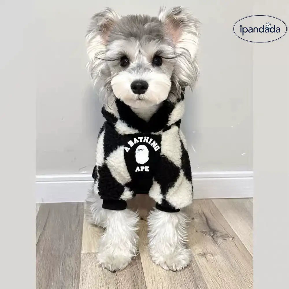 保温 加绒 厚手 ペット 犬服 秋冬用 小型犬 テディ ビション シュナウザー 毛が抜けない ID3023