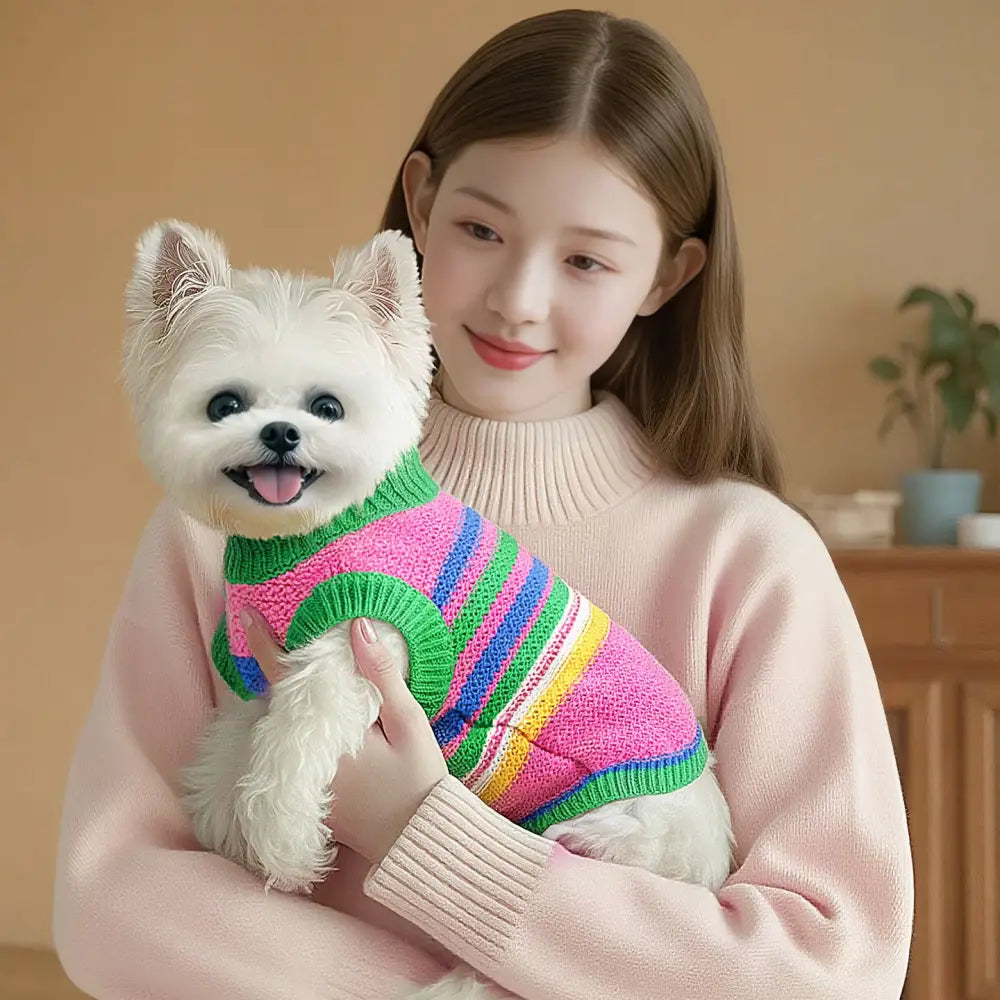 保温 ニット セーター ペットウェア ウエストハイランド ホワイトテリア ビション フリーゼ テディ ヨークシャーテリア ベスト ID4143