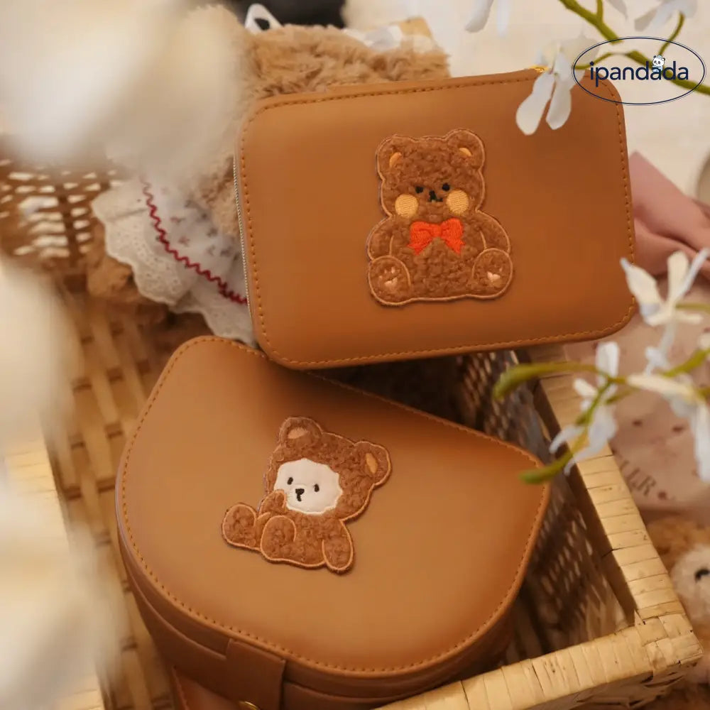 ID1199 ベア デザイン ジュエリー収納ボックス 女性用 リング ネックレス ピアス収納 かわいい プレミアム 多機能 コンパクト おしゃれ インテリア雑貨＞収納雑貨