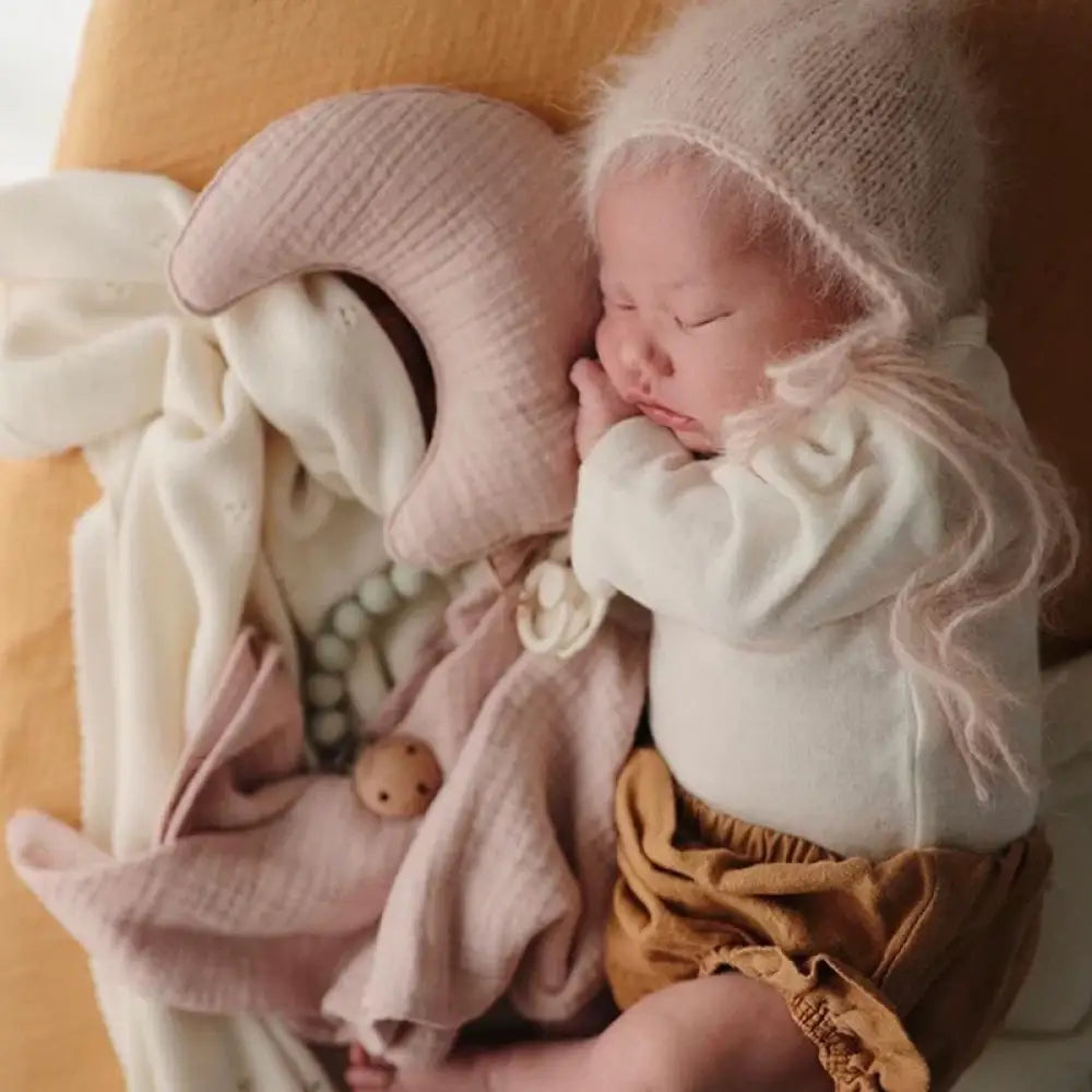 ベビー 安心 おやすみ コットン ナイト スター ムーン 授乳 歯がため 安全 新生児 赤ちゃん 寝かしつけ ハンカチ タオル おしゃぶり 洗える ベビーグッズ ギフト 出産祝い プレゼント ID1854