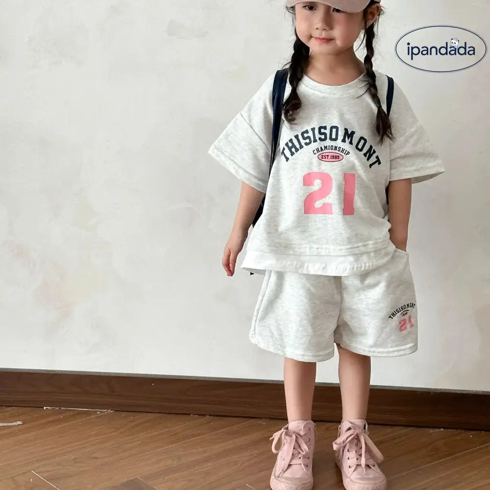 ID1744 ベビー服 子供服 セットアップ 上下セット 半袖 男の子 女の子 ベビー キッズ 夏 夏服 子ども 子供 おしゃれ かわいい セパレート 韓国 韓国ベビー服 綿 コットン 80 90 100 110 120