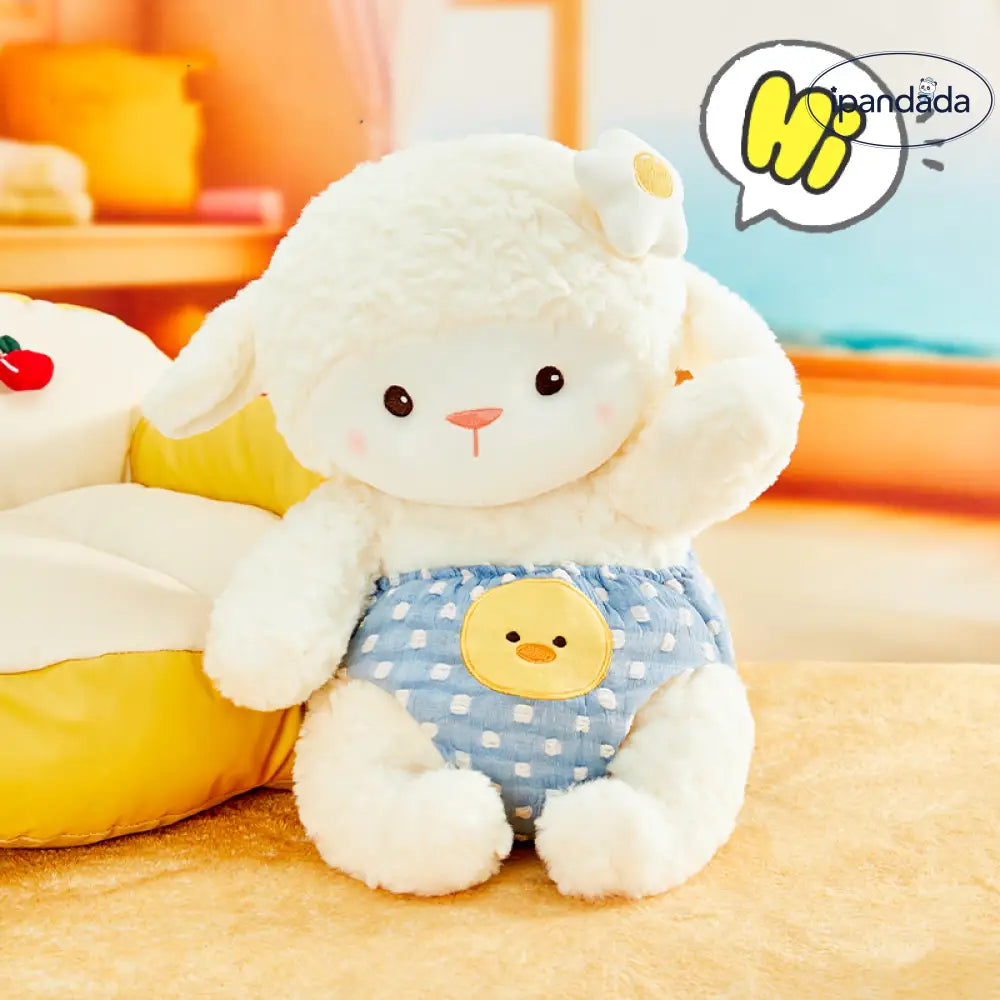 ID1462 ベッツィ羊さん ぬいぐるみ 誕生日プレゼント 女の子 抱き寝用 安心感 毛足ふわふわ アレルギー対策  癒しグッズ