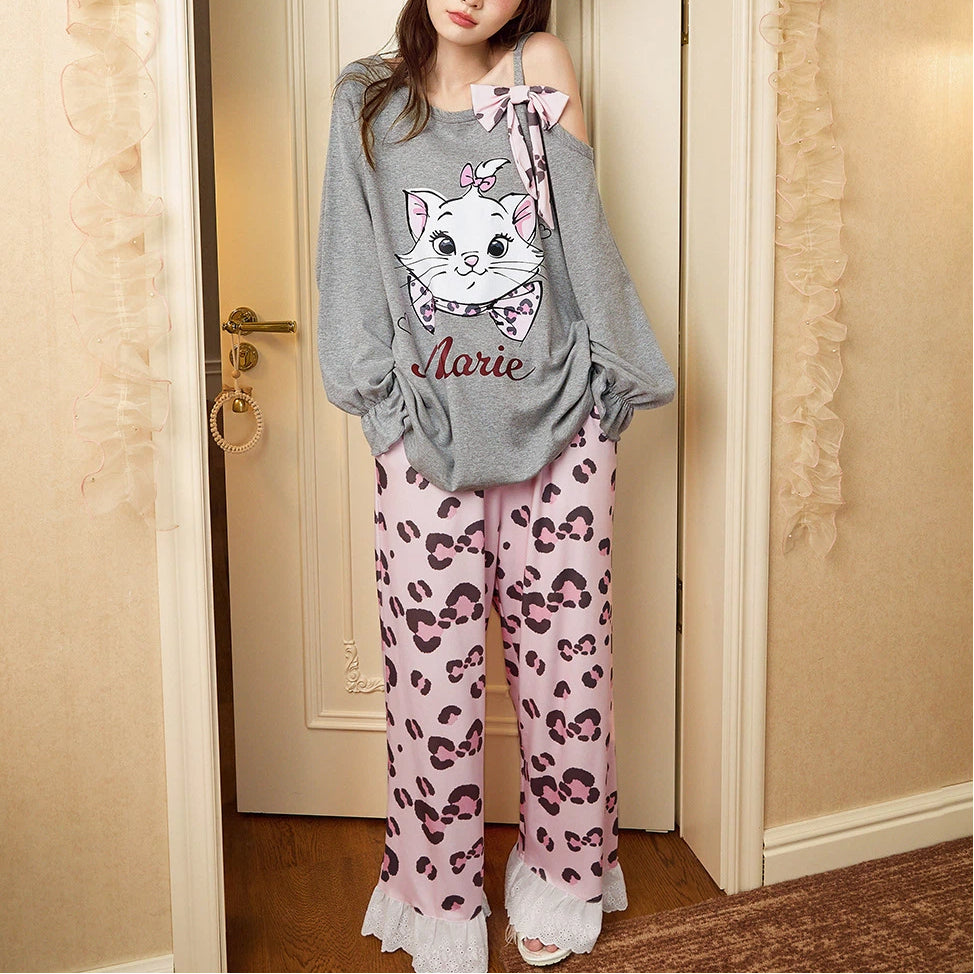 マイメロディルームウェア レディース リラックス 大人可愛い プレゼント パジャマ レディース 春秋 綿 長袖 ルームウェア ID4319