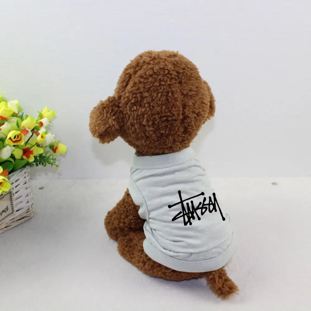 犬用 ベスト ドッグTシャツ ペット服 薄手 快適 小型犬 中型犬 户外 散歩 涼しい 通気性 軽量 吸汗 メッシュ おしゃれ 動きやすい 紫外線対策 スポーツ用 洗える 速乾 ペットウェア 室内用 清涼 ID2290 グレー / XS