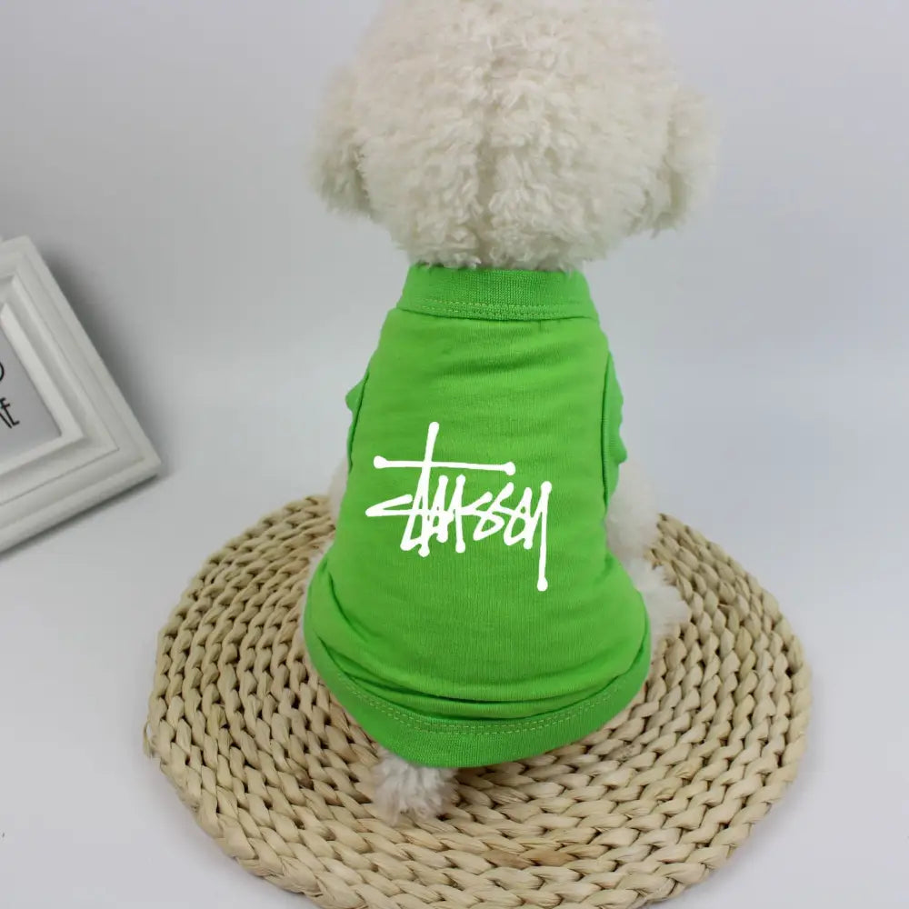 犬用 ベスト ドッグTシャツ ペット服 薄手 快適 小型犬 中型犬 户外 散歩 涼しい 通気性 軽量 吸汗 メッシュ おしゃれ 動きやすい 紫外線対策 スポーツ用 洗える 速乾 ペットウェア 室内用 清涼 ID2290 ライトグリーン