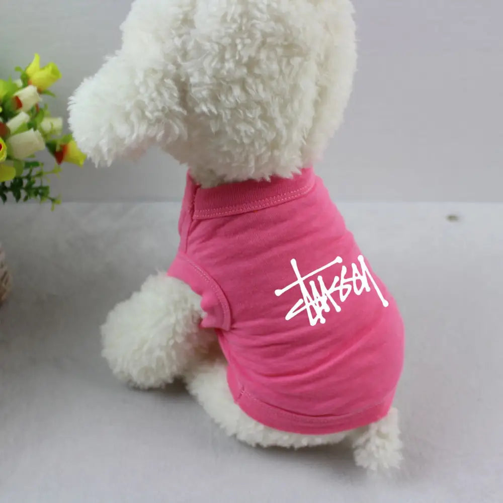 犬用 ベスト ドッグTシャツ ペット服 薄手 快適 小型犬 中型犬 户外 散歩 涼しい 通気性 軽量 吸汗 メッシュ おしゃれ 動きやすい 紫外線対策 スポーツ用 洗える 速乾 ペットウェア 室内用 清涼 ID2290 ピンク / XS