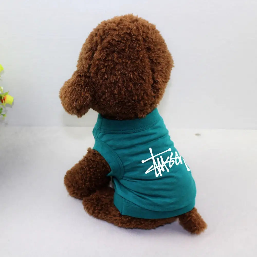 犬用 ベスト ドッグTシャツ ペット服 薄手 快適 小型犬 中型犬 户外 散歩 涼しい 通気性 軽量 吸汗 メッシュ おしゃれ 動きやすい 紫外線対策 スポーツ用 洗える 速乾 ペットウェア 室内用 清涼 ID2290 グリーン / XS